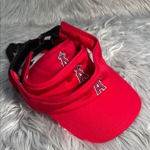 Angels‎ Red Youth Sports Visor Hat with Embroidered Logos